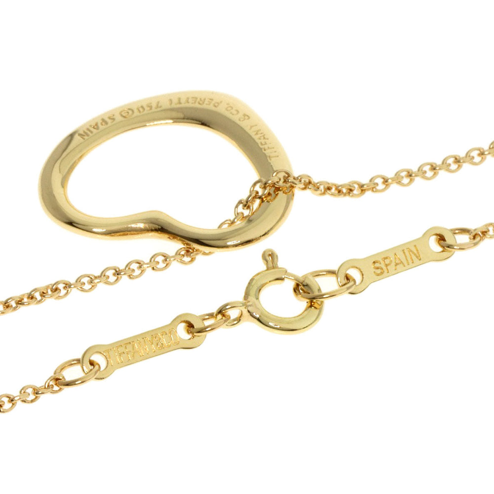 TIFFANY&Co. Necklace 18K Yellow Gold gold Open heart Women Used Authentic