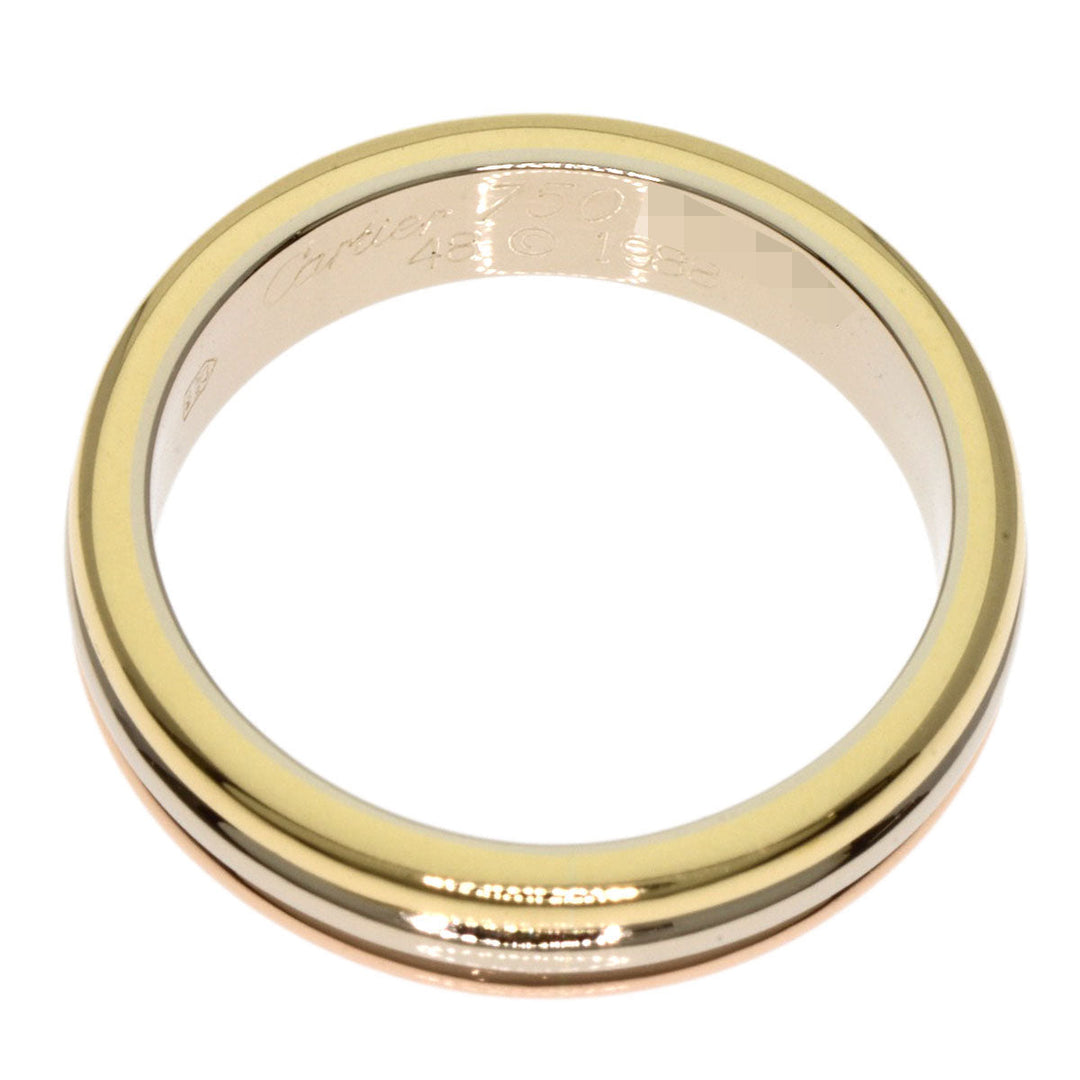 CARTIER Ring K18YG , K18WG , K18PG gold Three color Women Used Authentic