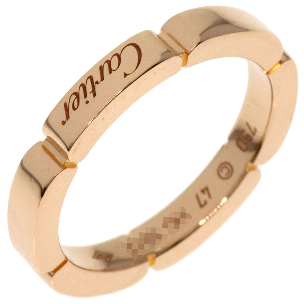 CARTIER Ring 18K Pink Gold gold Mayon PANTHERE #47 Women Used Authentic