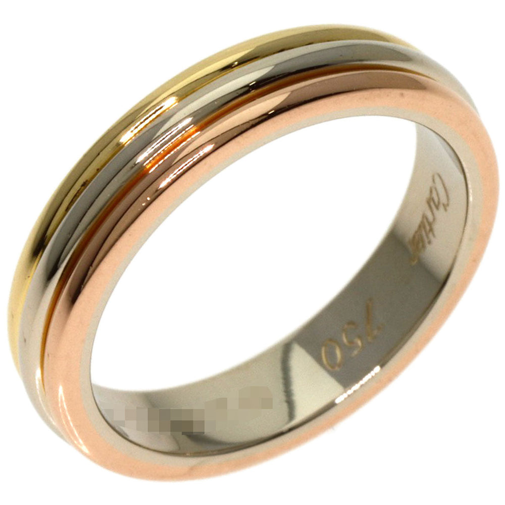 CARTIER Ring K18YG , K18WG , K18PG gold Three colors # 48 Women Used Authentic