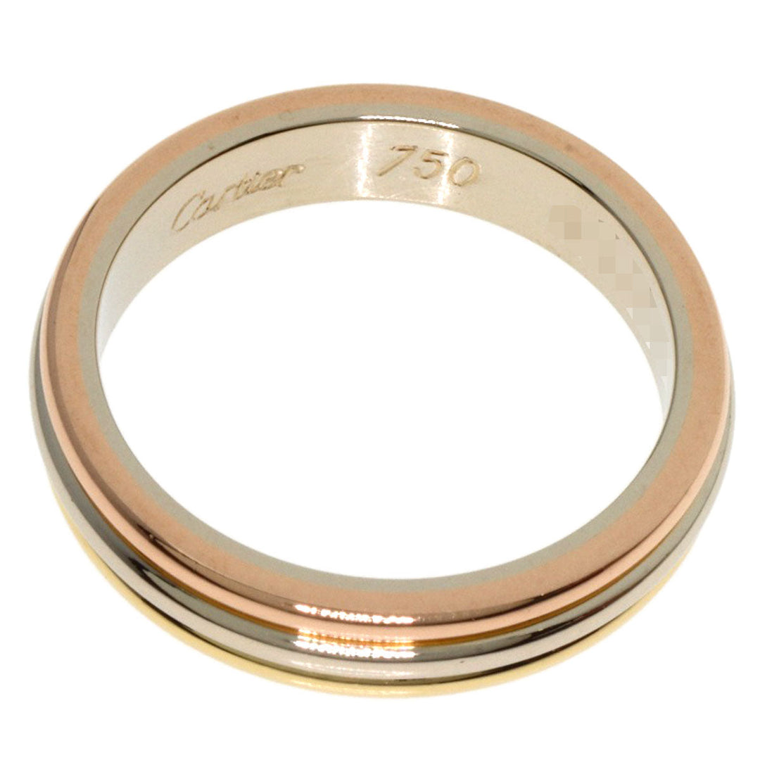 CARTIER Ring K18YG , K18WG , K18PG gold Three colors # 48 Women Used Authentic