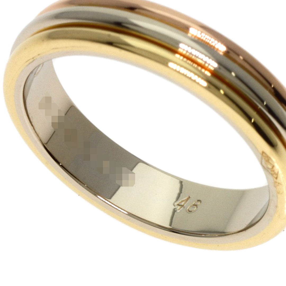 CARTIER Ring K18YG , K18WG , K18PG gold Three colors # 48 Women Used Authentic