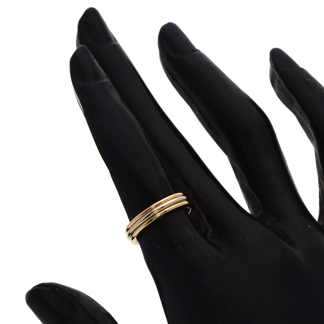 CARTIER Ring K18YG , K18WG , K18PG gold Three colors # 48 Women Used Authentic