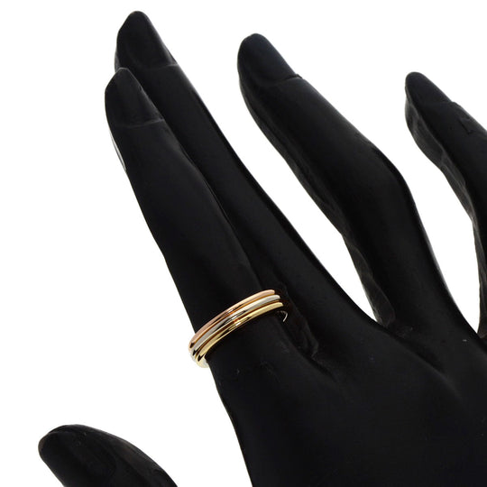 CARTIER Ring K18YG , K18WG , K18PG gold Three colors # 48 Women Used Authentic