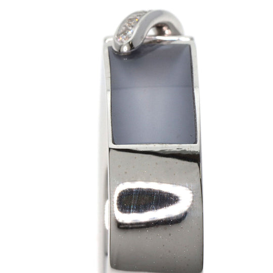 Chaumet Ring K18WG Silver Lianne Diamond #54 Women Used Authentic