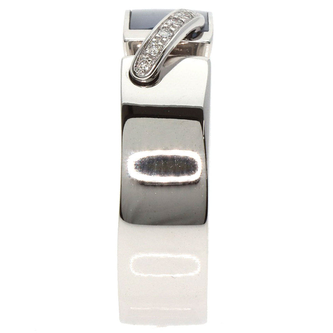 Chaumet Ring K18WG Silver Lianne Diamond #54 Women Used Authentic