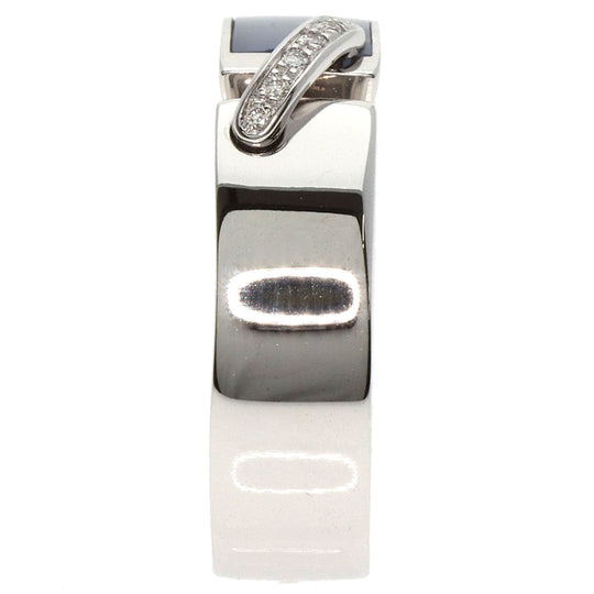Chaumet Ring K18WG Silver Lianne Diamond #54 Women Used Authentic