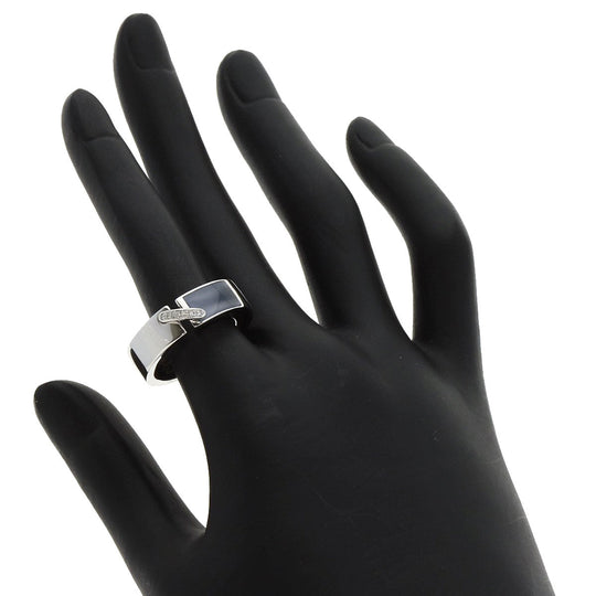 Chaumet Ring K18WG Silver Lianne Diamond #54 Women Used Authentic