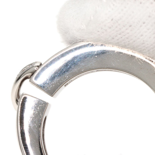 Chaumet Ring K18WG Silver Lianne Diamond #54 Women Used Authentic