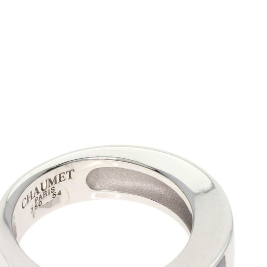 Chaumet Ring K18WG Silver Lianne Diamond #54 Women Used Authentic