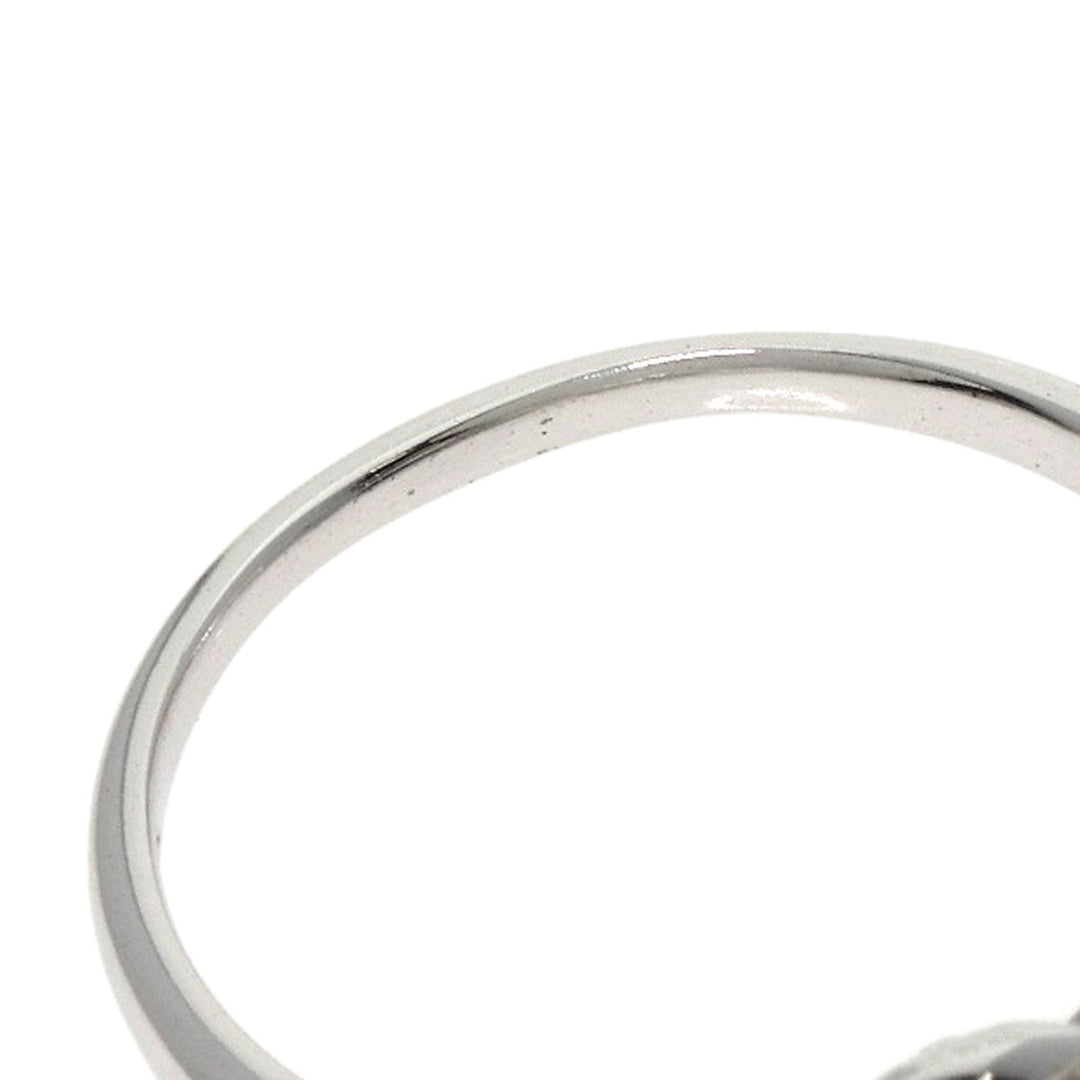 MIKIMOTO Ring K14WG Silver Pearl