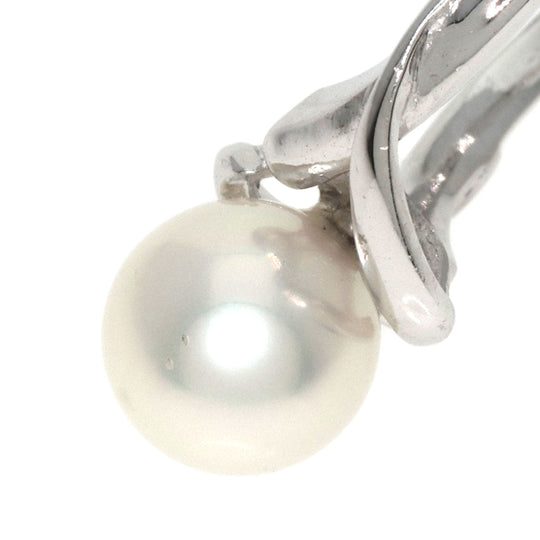 MIKIMOTO Ring K14WG Silver Pearl
