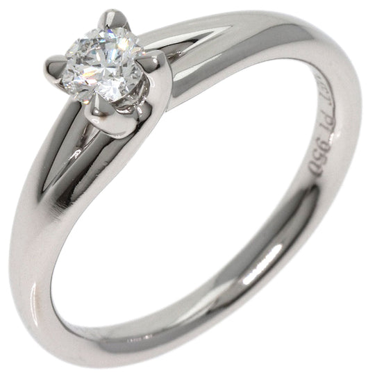 Chaumet Ring PT950 Silver Lien Solitaire Diamond