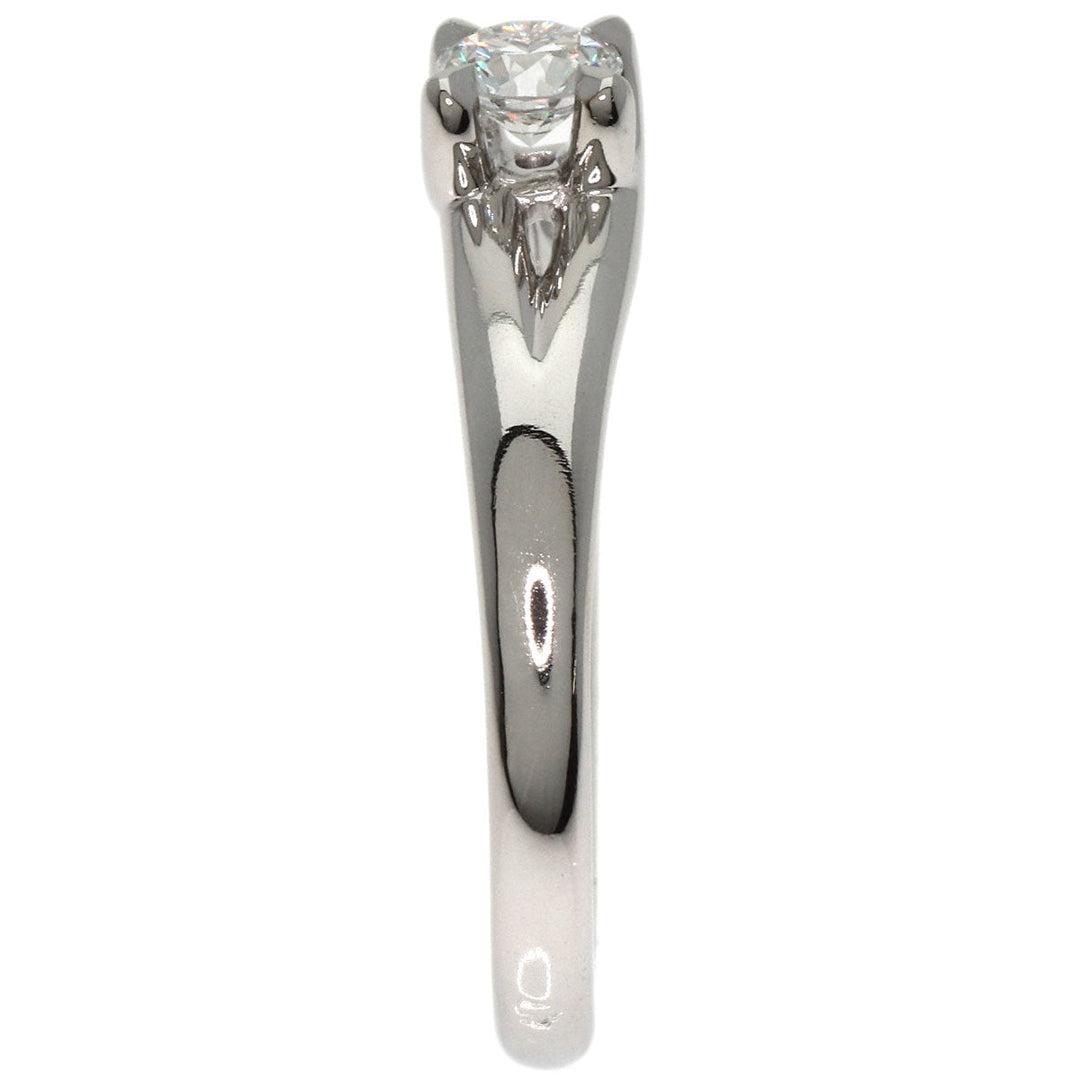 Chaumet Ring PT950 Silver Lien Solitaire Diamond