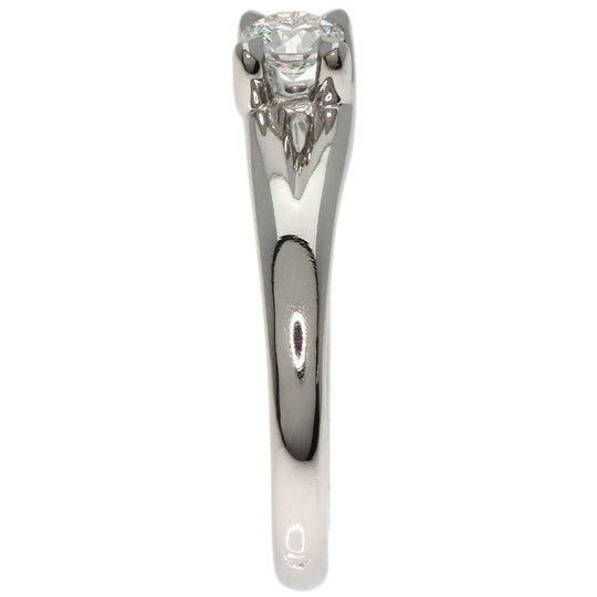 Chaumet Ring PT950 Silver Lien Solitaire Diamond