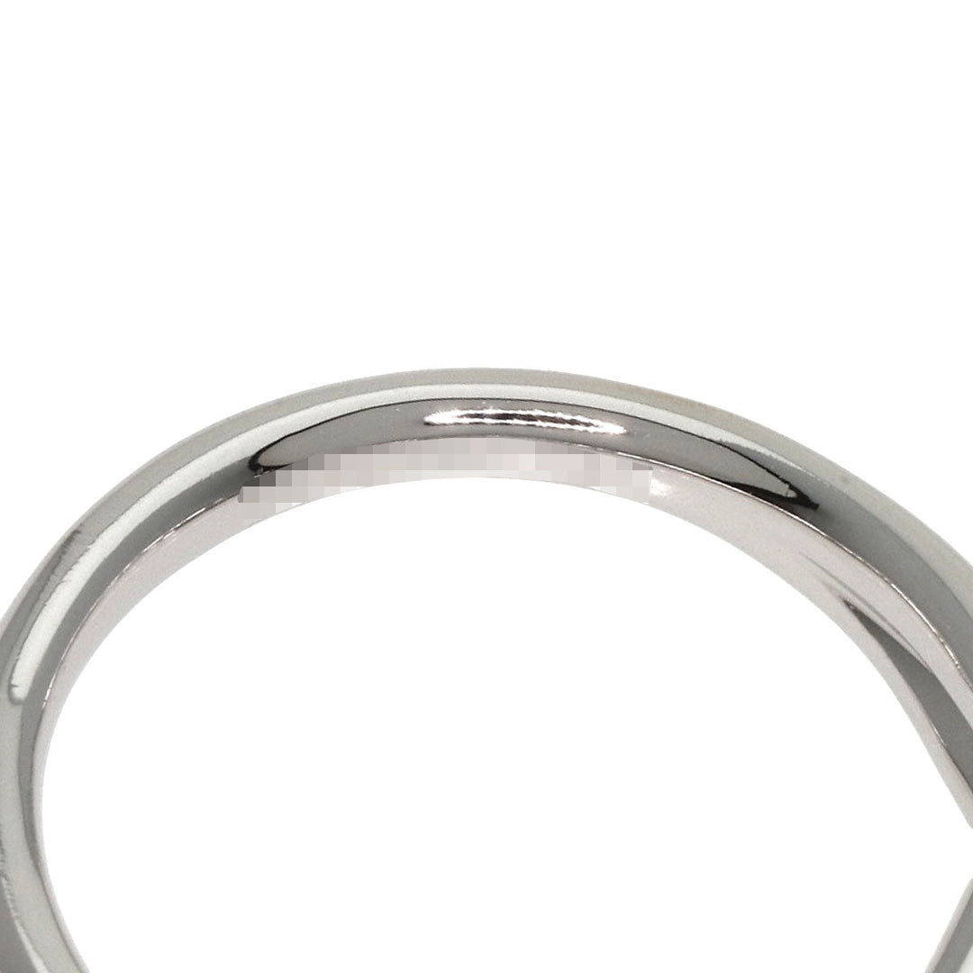 Chaumet Ring PT950 Silver Lien Solitaire Diamond