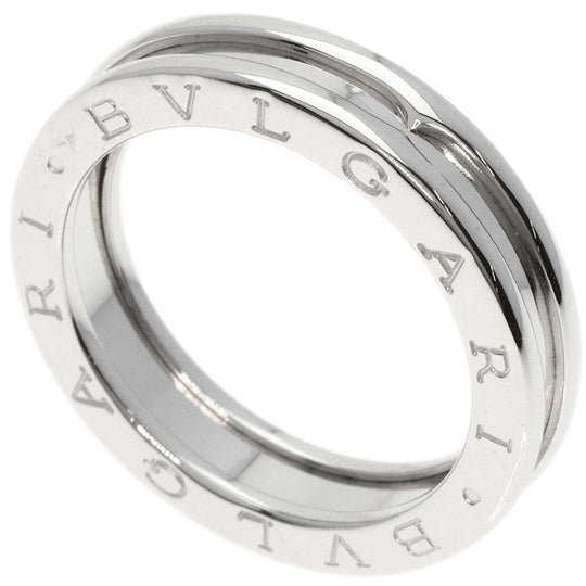 BVLGARI Ring K18WG Silver B-zaro1 B-Zero 1 1 Band #56 Women Used Authentic