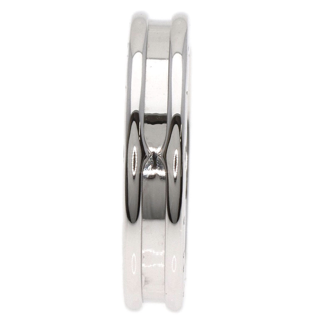 BVLGARI Ring K18WG Silver B-zaro1 B-Zero 1 1 Band #56 Women Used Authentic