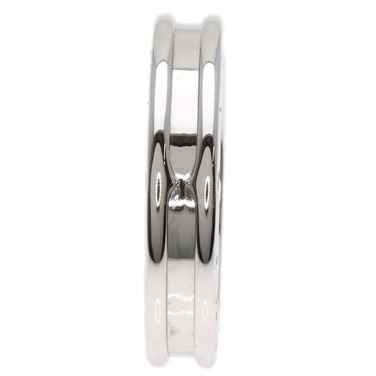 BVLGARI Ring K18WG Silver B-zaro1 B-Zero 1 1 Band #56 Women Used Authentic
