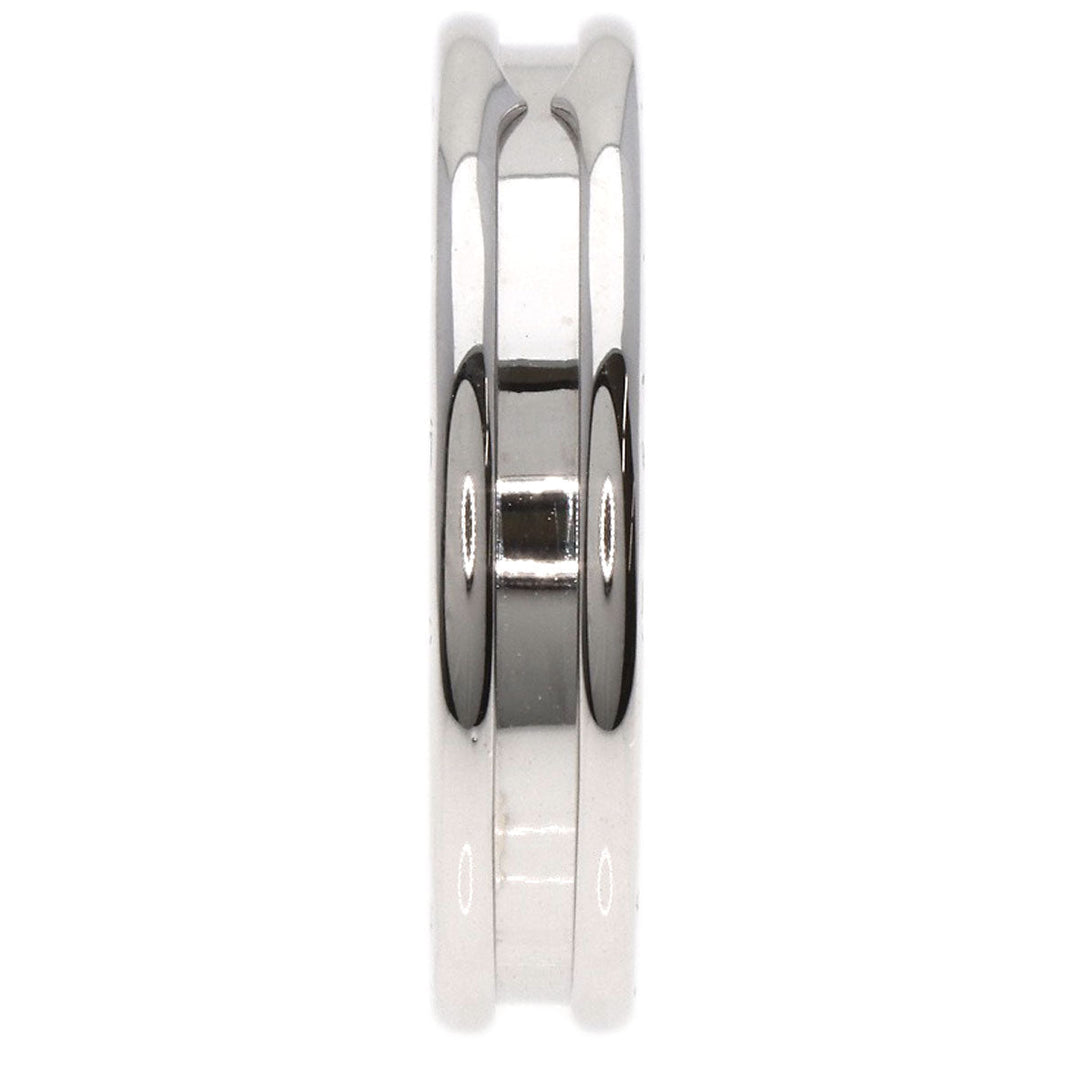 BVLGARI Ring K18WG Silver B-zaro1 B-Zero 1 1 Band #56 Women Used Authentic