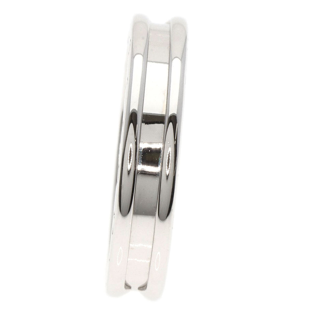 BVLGARI Ring K18WG Silver B-zaro1 B-Zero 1 1 Band #56 Women Used Authentic