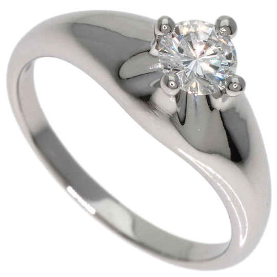BVLGARI Ring PT950 Silver Corona Diamond