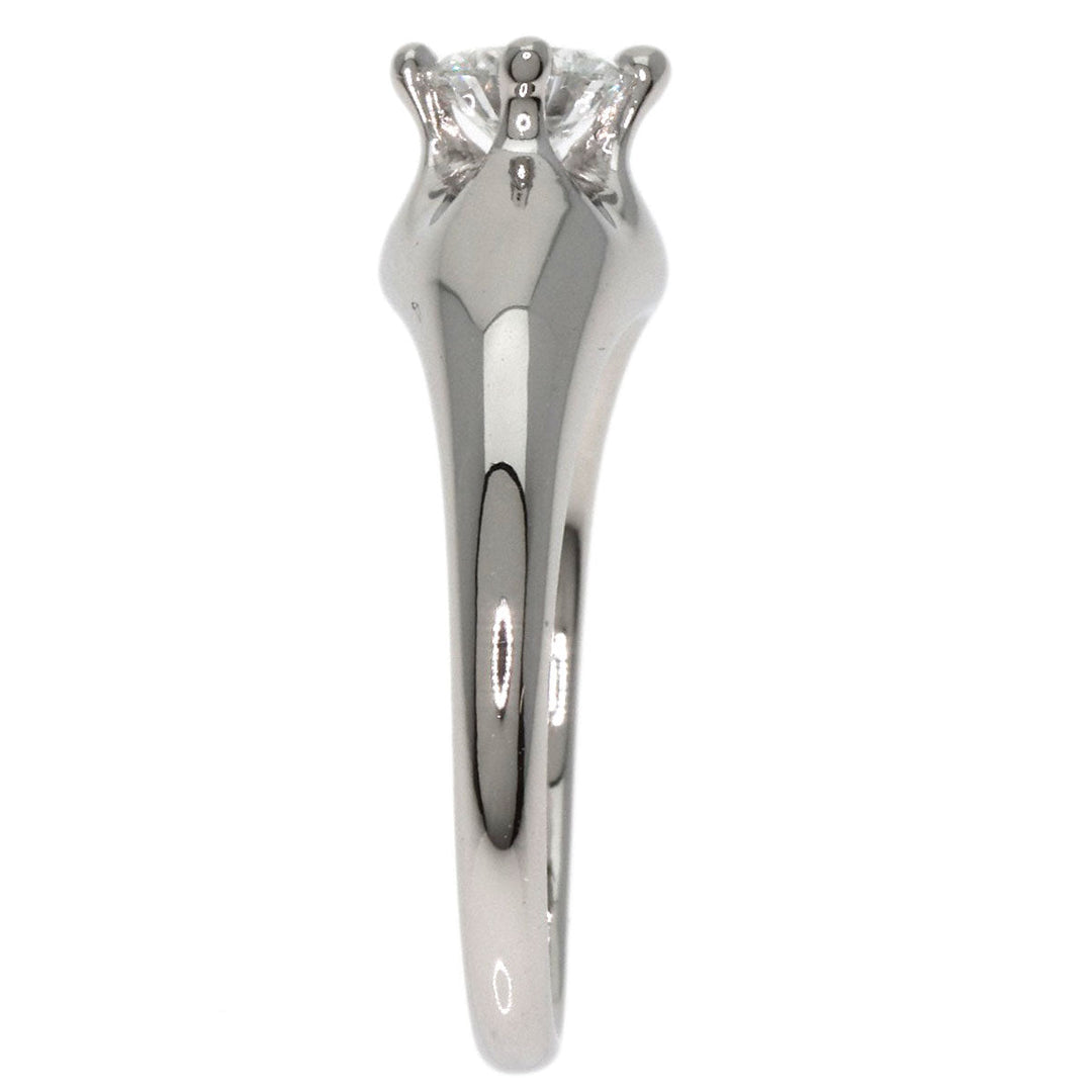 BVLGARI Ring PT950 Silver Corona Diamond