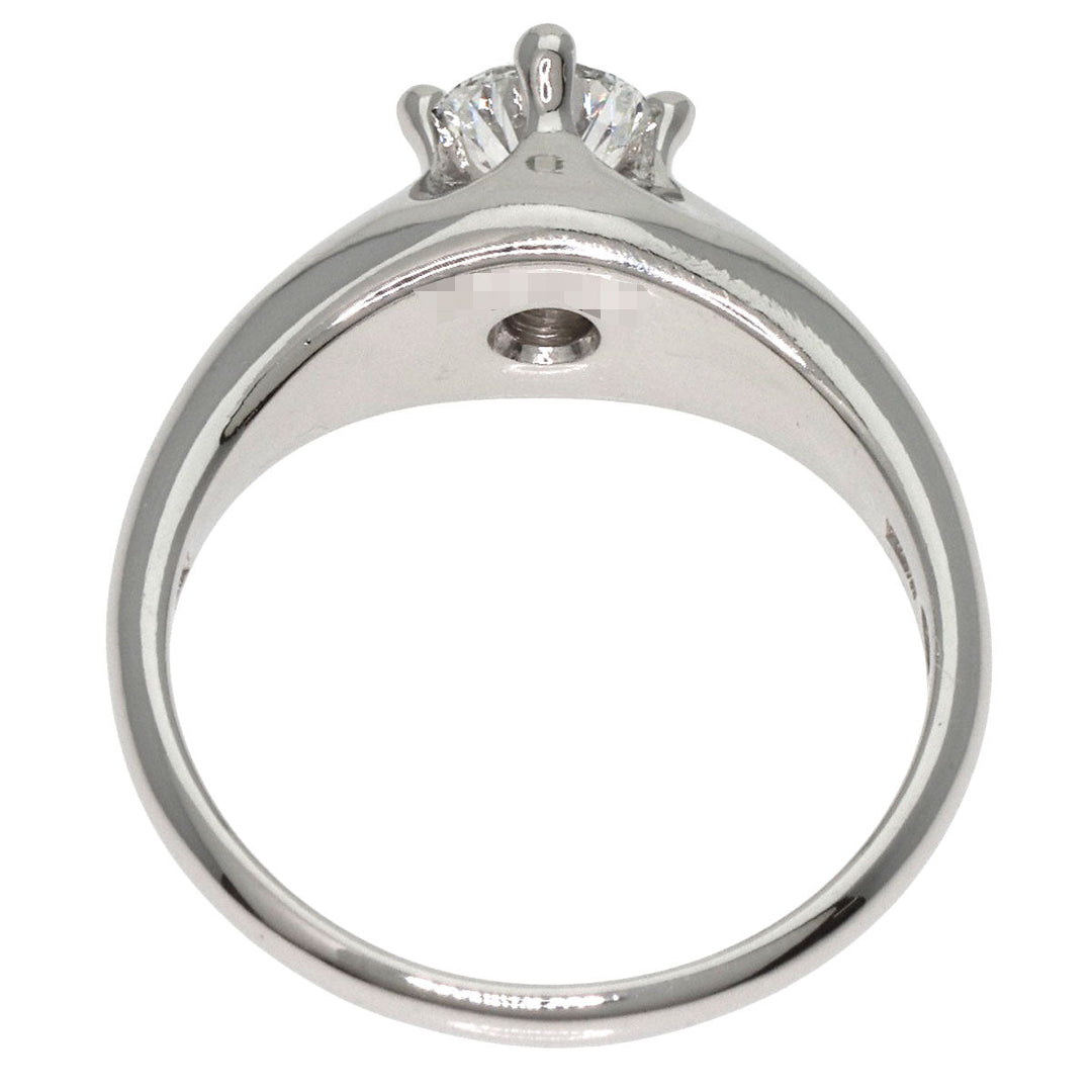 BVLGARI Ring PT950 Silver Corona Diamond