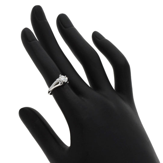 BVLGARI Ring PT950 Silver Corona Diamond