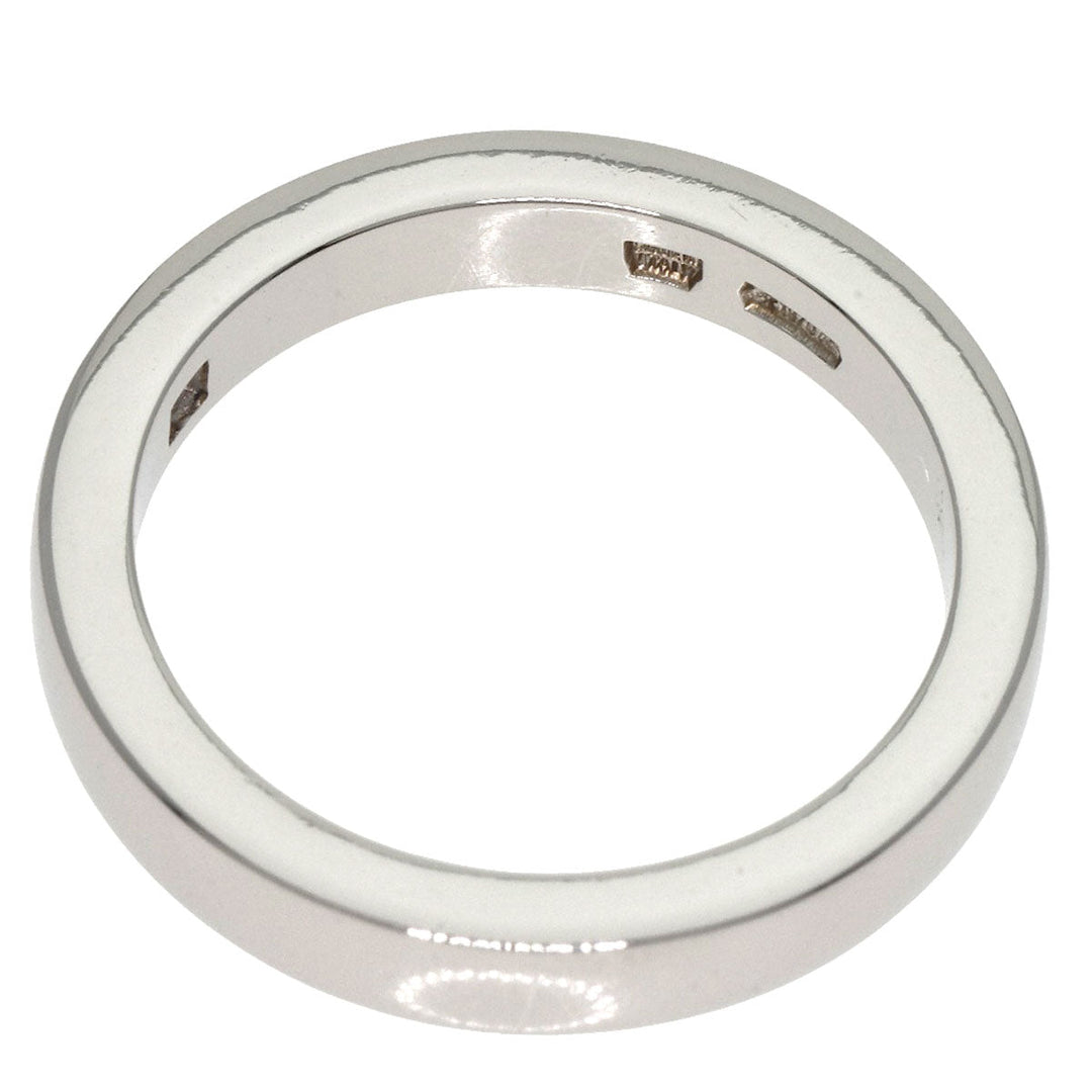 BVLGARI Ring PT950 Silver Marry Me 1P Diamond Women Used Authentic