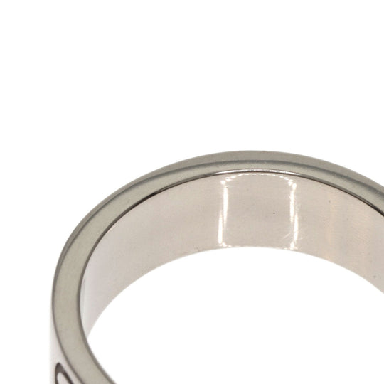 CARTIER Ring K18WG Silver Love Ring #50 Women Used Authentic