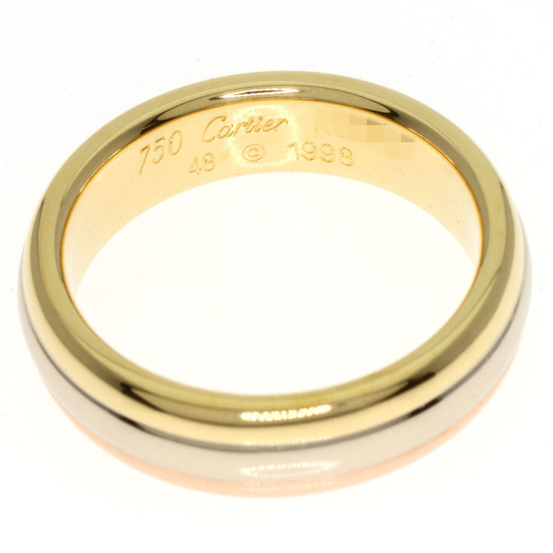 CARTIER Ring 18K Yellow Gold gold Three colors # 48