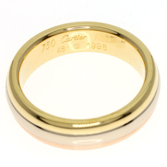 CARTIER Ring 18K Yellow Gold gold Three colors # 48