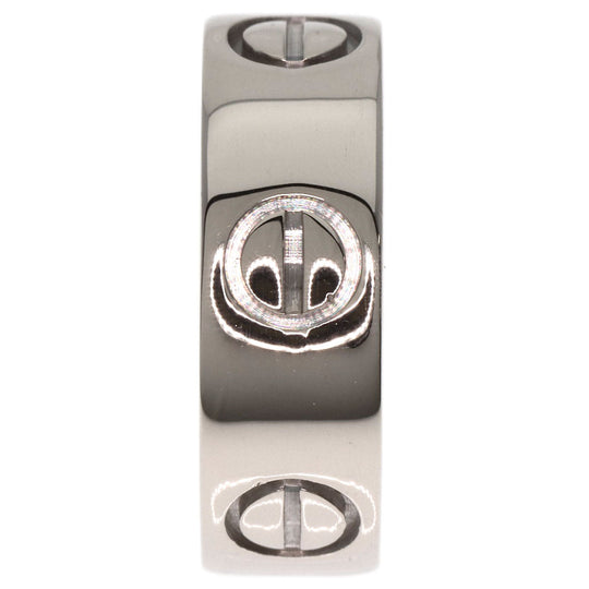 CARTIER Ring K18WG Silver Love Ring #45 Women Used Authentic
