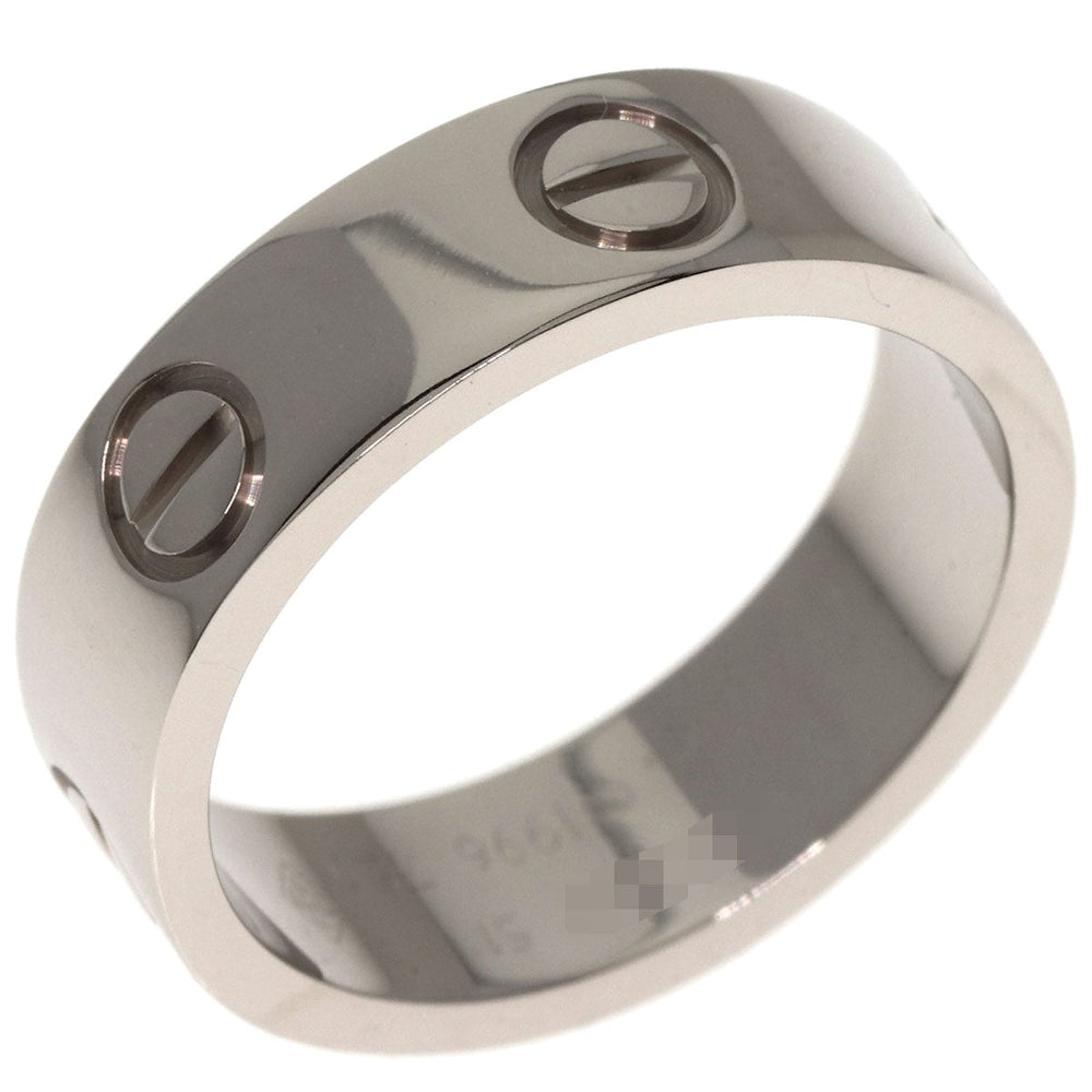 CARTIER Ring K18WG Silver Love Ring #51