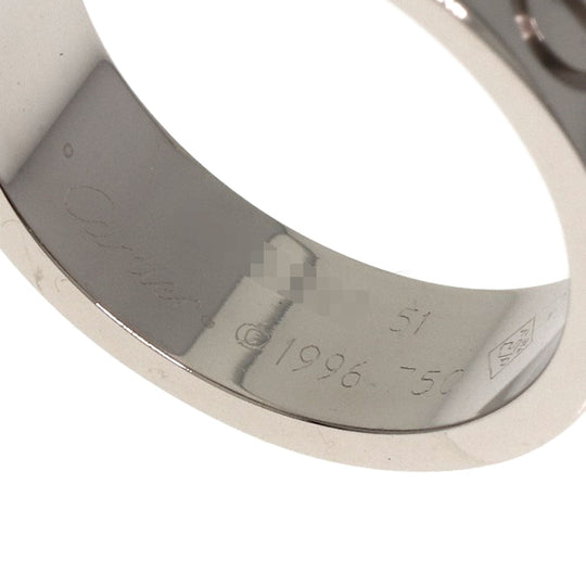 CARTIER Ring K18WG Silver Love Ring #51
