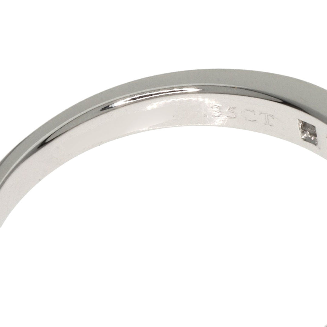 TIFFANY&Co. Ring PT950 Silver Channel Setting Diamonds Women Used Authentic