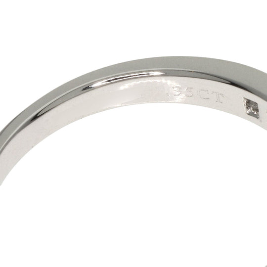 TIFFANY&Co. Ring PT950 Silver Channel Setting Diamonds Women Used Authentic