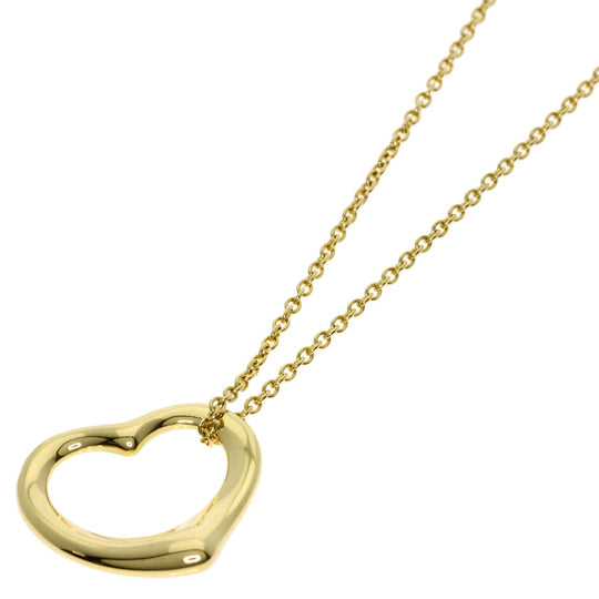 TIFFANY&Co. Necklace 18K Yellow Gold gold Open heart Women Used Authentic