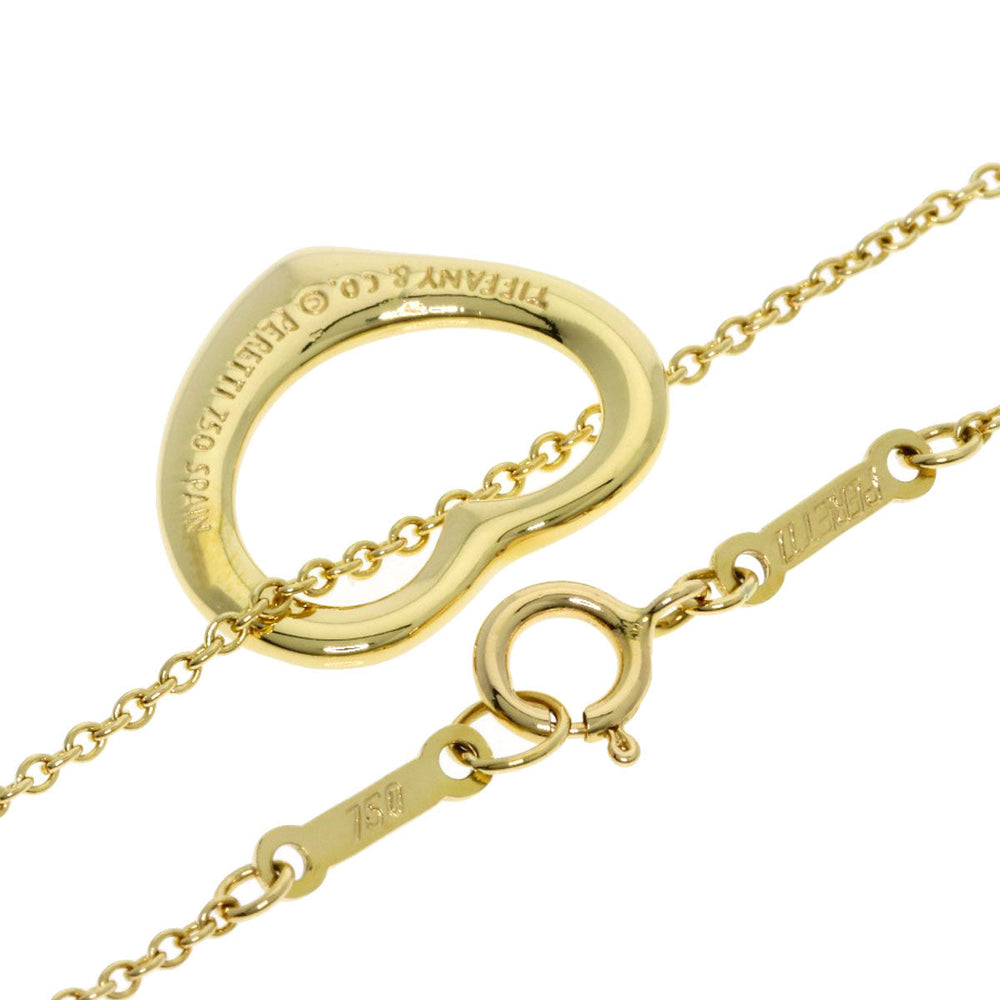 TIFFANY&Co. Necklace 18K Yellow Gold gold Open heart Women Used Authentic