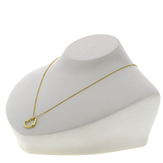 TIFFANY&Co. Necklace 18K Yellow Gold gold Open heart Women Used Authentic