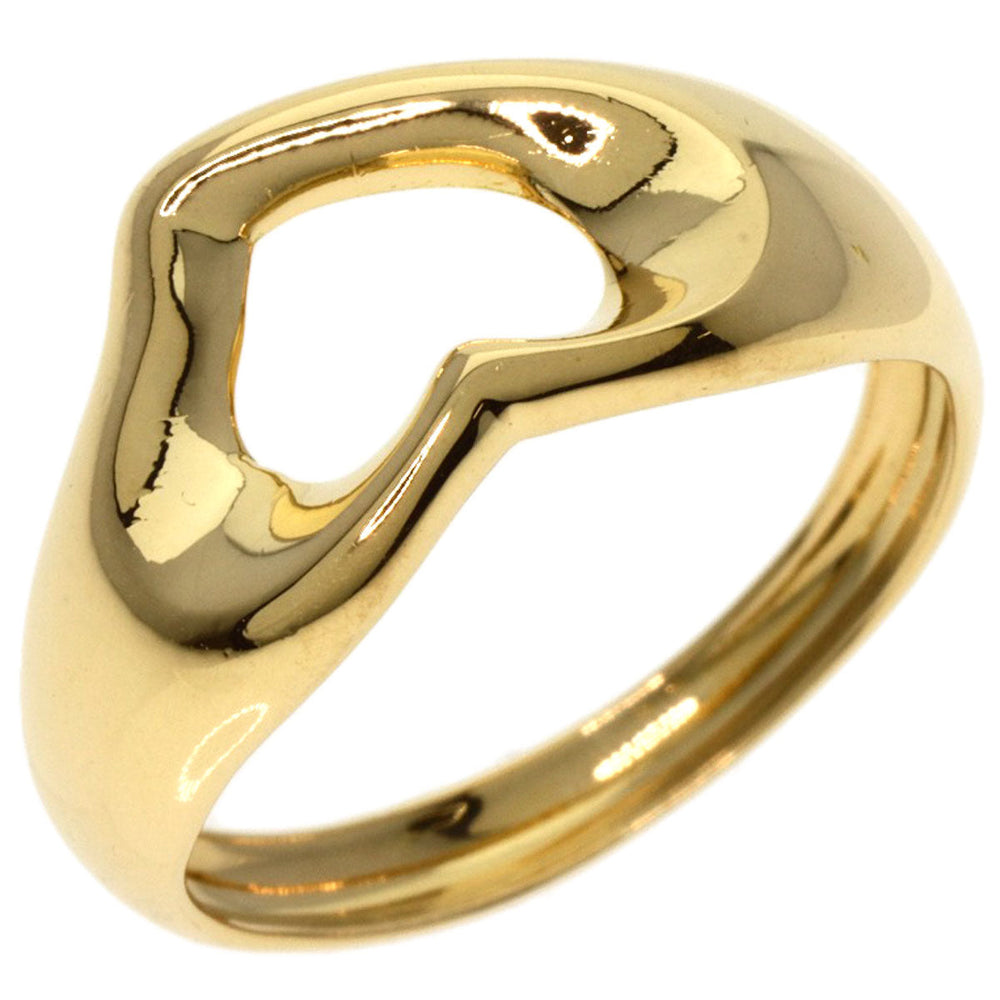 TIFFANY&Co. Ring 18K Yellow Gold gold Open heart Women Used Authentic