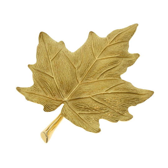 TIFFANY&Co. Brooch 18K Yellow Gold gold Maple leaf