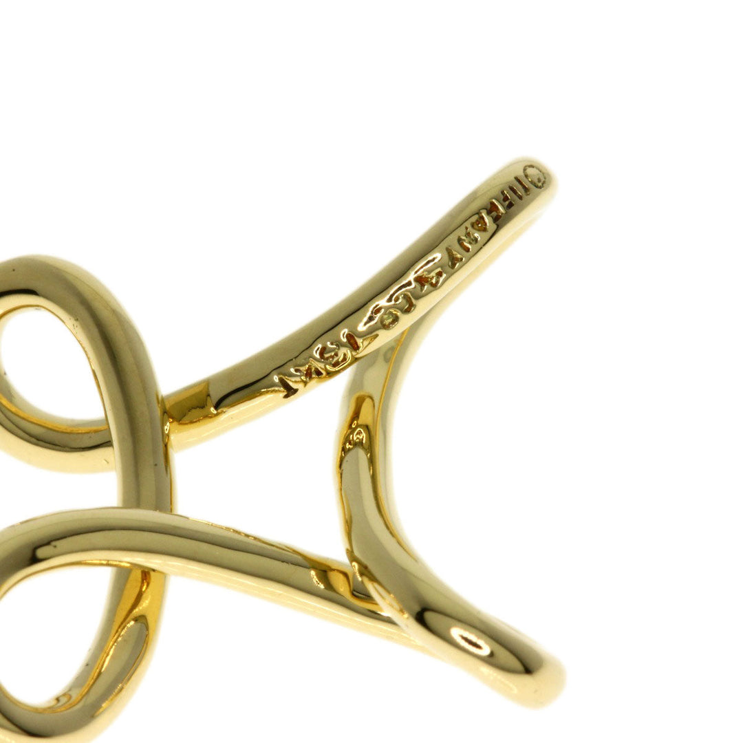 TIFFANY&Co. Pendant top 18K Yellow Gold gold Infinity cross Women Used Authentic