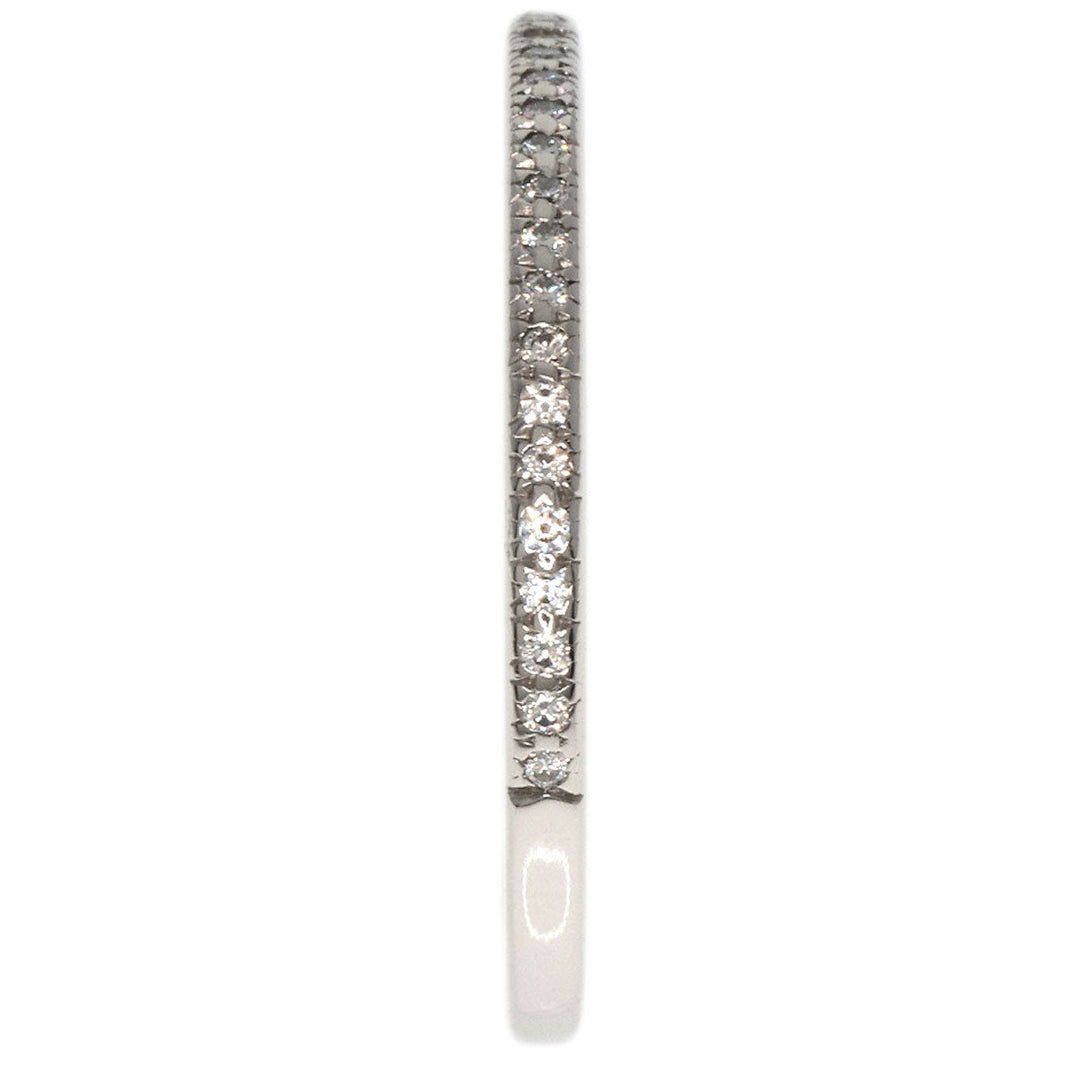 TIFFANY&Co. Ring PT950 Silver Half eternity diamond