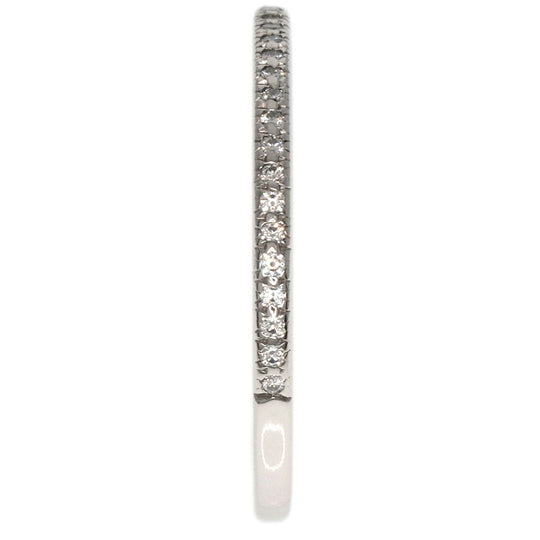 TIFFANY&Co. Ring PT950 Silver Half eternity diamond