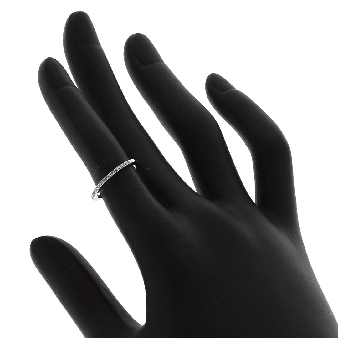 TIFFANY&Co. Ring PT950 Silver Half eternity diamond