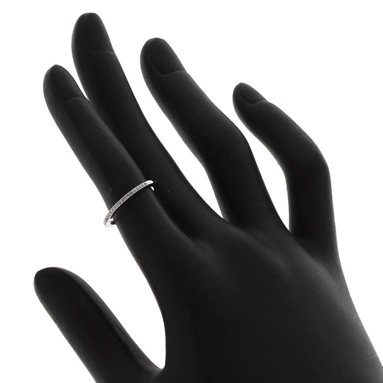 TIFFANY&Co. Ring PT950 Silver Half eternity diamond