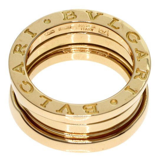 BVLGARI Ring 18K Yellow Gold gold B-zero1 B-zero One 2 Band #47 Women Used Authentic