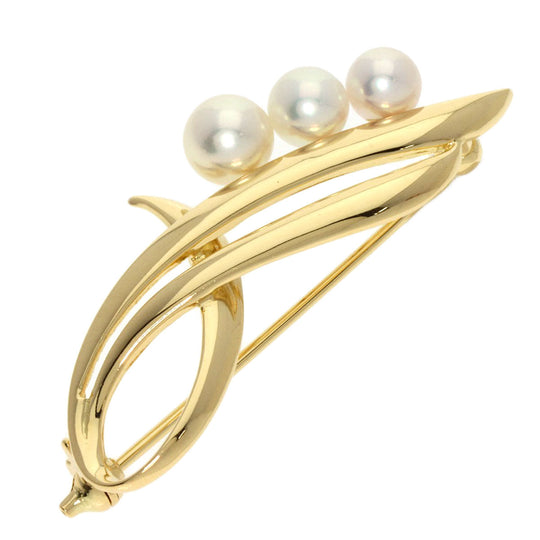 MIKIMOTO Brooch 18K Yellow Gold gold Pearl
